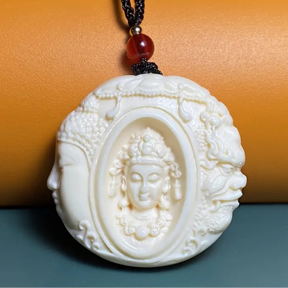 Carved necklace